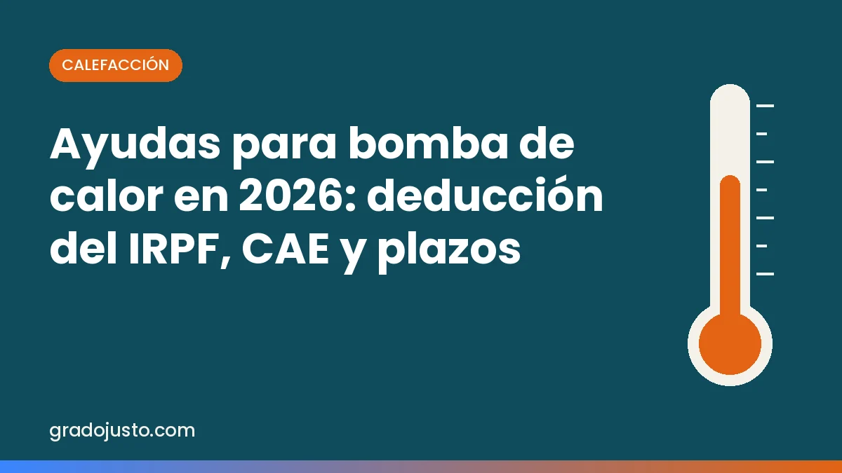 Ayudas para bomba de calor en 2026