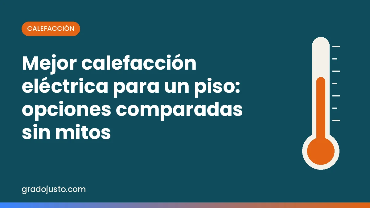 Mejor calefacción eléctrica para un piso