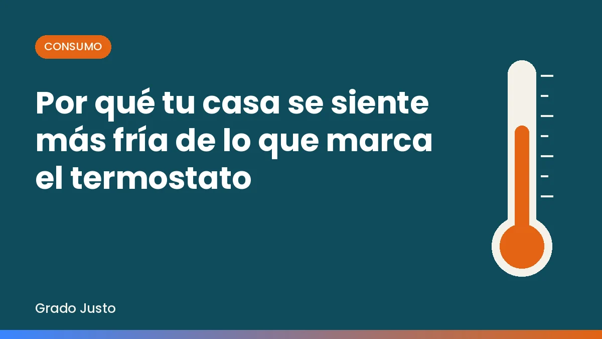 Por qué tu casa se siente más fría de lo que marca el termostato