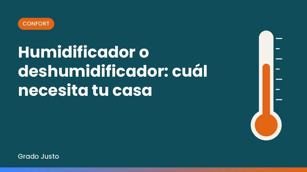 Humidificador o deshumidificador: cuál necesita tu casa